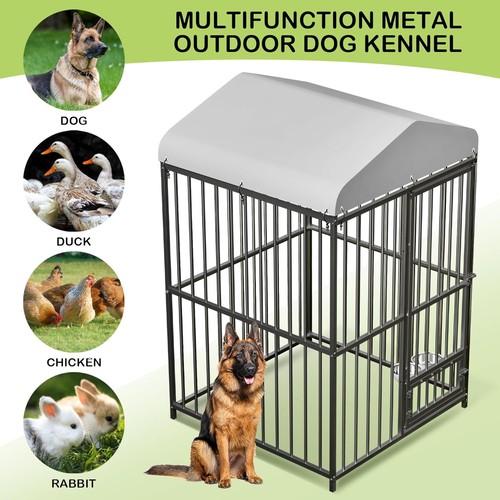 Metal outdoor pet dog run - outdoor,
