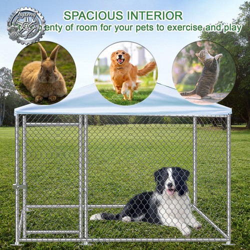 Metal outdoor pet dog - metal, run
