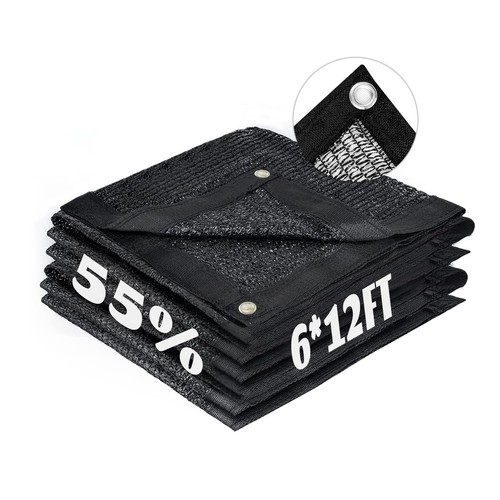 6x12ft black shade cloth - black,