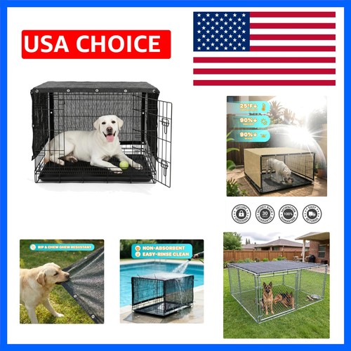 Black dog kennel - 4', x