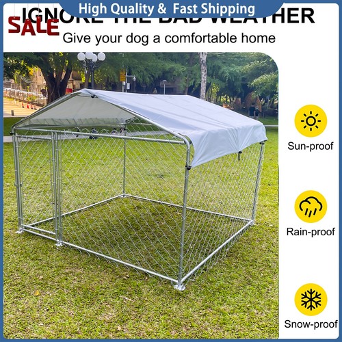 Metal outdoor pet dog run - metal,