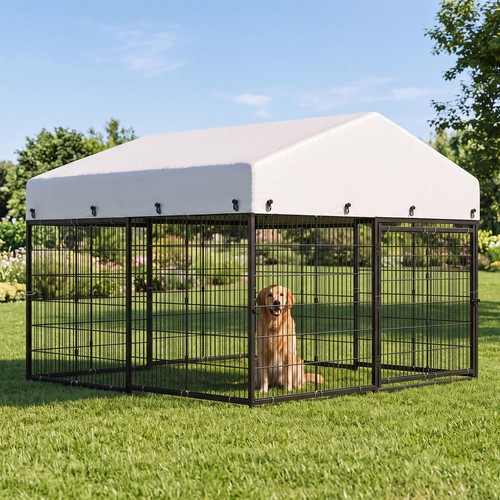 Large outdoor pet dog run - pet,